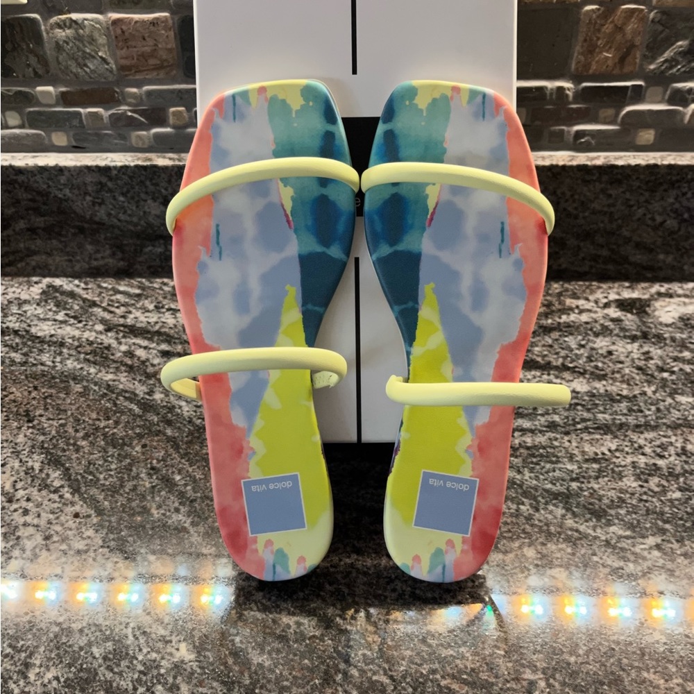 Dolce Vita Multicolor Abstract Sandals